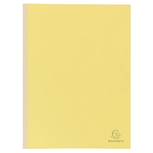 Chemise Exacompta 24 x 32 cm dos toilé 3 cm jaune - Paquet de 25