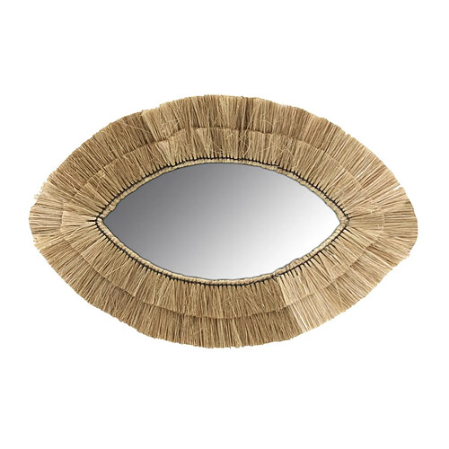 Aubry Gaspard Miroir oeil en jonc naturel.