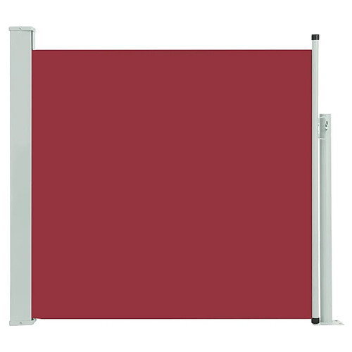 Maison Chic Auvent latéral rétractable de balcon | Store extérieur | Auvent solaire de patio 170x300 cm Rouge -GKD58704