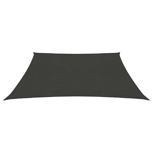 Helloshop26 Voile d'ombrage trapèze 4/5 x 3 m - Anthracite