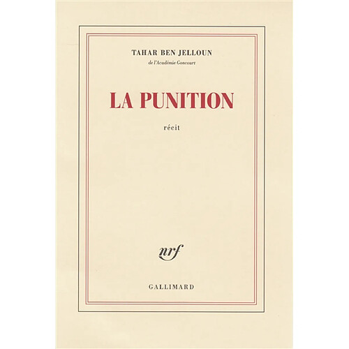 La punition : récit · Occasion