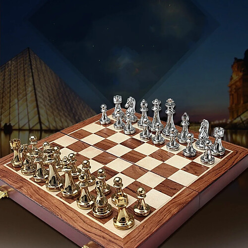 Wewoo Jeu d'échecs européen simple en alliage de zinc