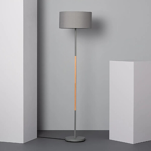 Ledkia Lampadaire Silinda Gris