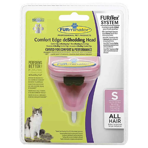 Tête de brosse deShedding FURflex Comfort Edge pour Chat de Petite Race - Furminator - S