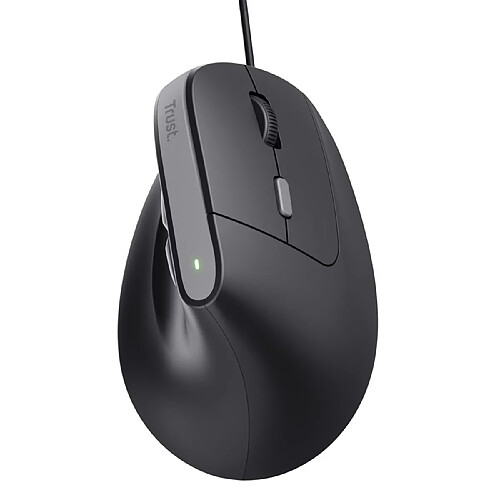 Trust Souris Ergonomique Filaire BAYO II Idéale pour Les Droitiers Noir