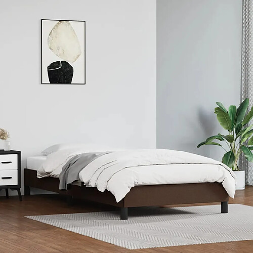 vidaXL Cadre de lit sans matelas marron 90x200 cm similicuir