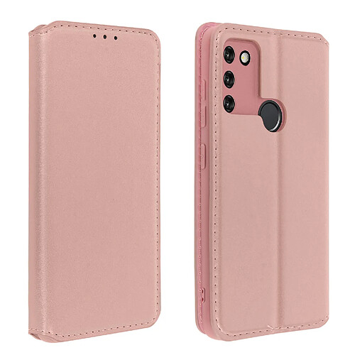 Avizar Housse Honor 9A Clapet Porte-cartes Fonction Support Fin et Élégant Rose Gold