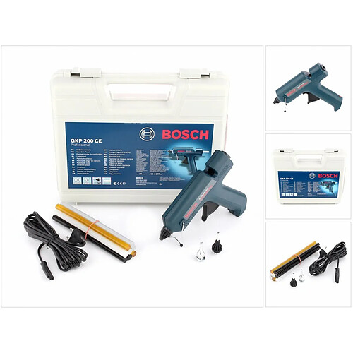 Bosch GKP 200 CE Pistolet à colle Professional + Coffret + 8 Bâtons de colle et accessoires ( 0601950703 )