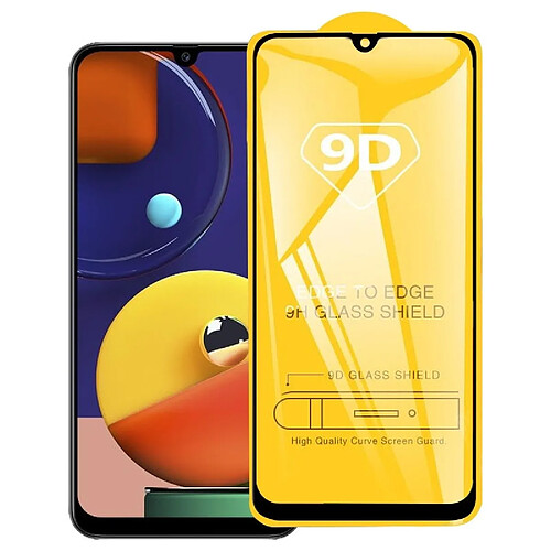 Wewoo Film de verre trempé de plein écran pour colle Galaxy A50s 9D