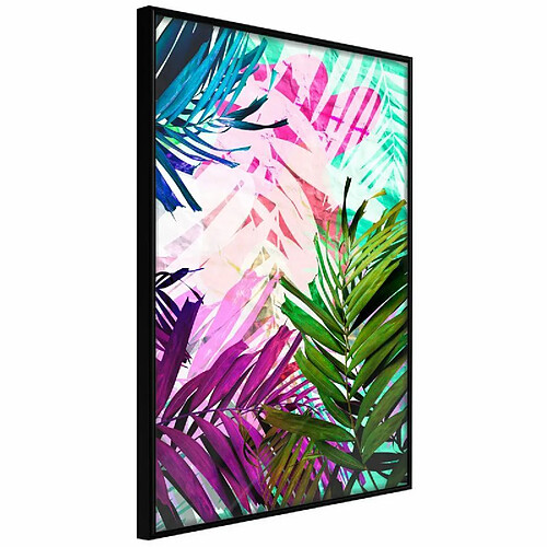 Paris Prix Affiche Murale Encadrée Vibrant Jungle 30 x 45 cm Noir