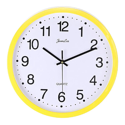 horloge murale muet chambre salon quartz montre numérique horloge jaune b