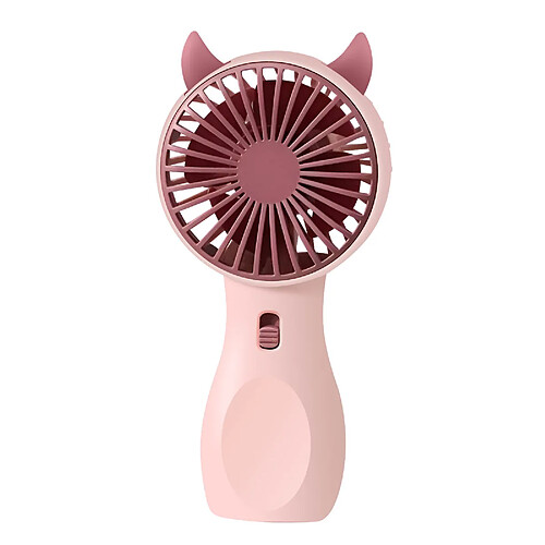 Avizar Mini Ventilateur Portatif Kawaii Silencieux et Rechargeable Rose Champagne