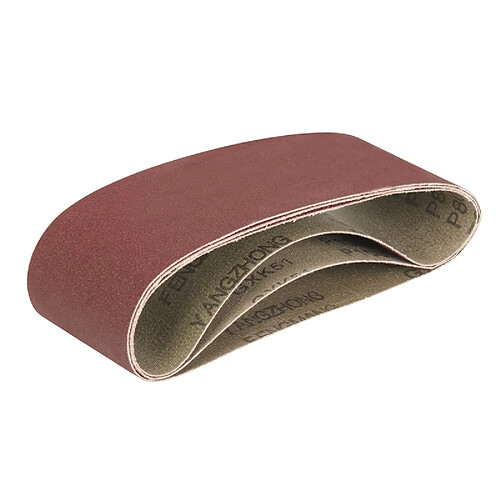 Lot de 3 feuilles abrasives pour la ponceuse à bande compacte Triton - TCMBSFPK