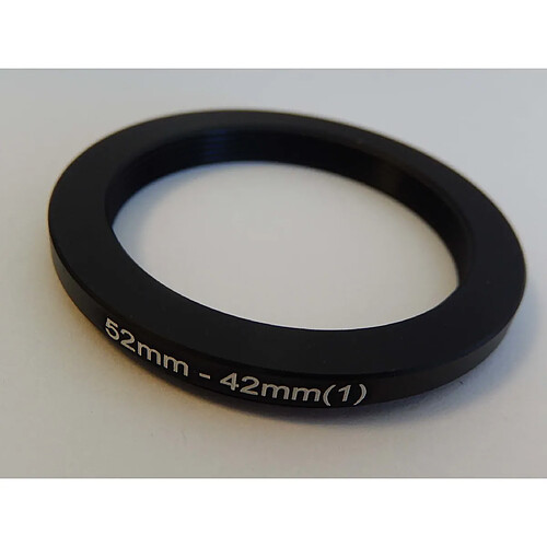 vhbw bague adaptation filtre Step DOWN 52mm-42mm noir pour appareil photo Agfa, Agfaphoto, Canon, Casio, Fujifilm, Kodak, Minolta, Nikon, Olympus