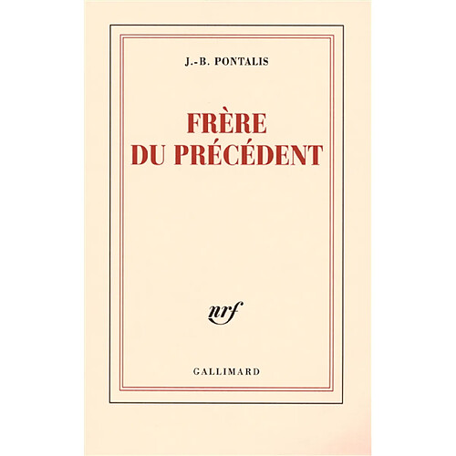 Frère du précédent · Occasion