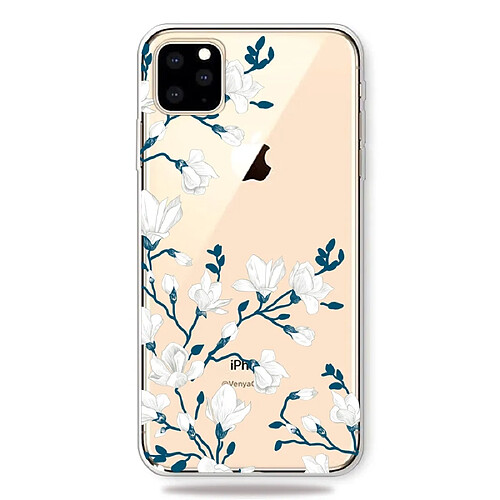 Wewoo Coque Souple Motif d'impression cas de couverture de téléphone cellulaire TPU pour iPhone 11 Pro Magnolia