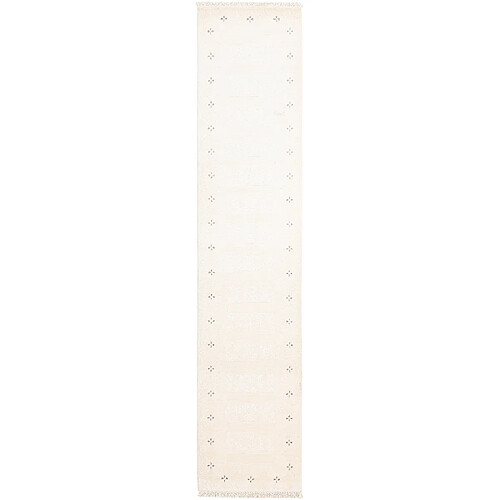 Vidal Tapis de couloir en laine 399x84 beige Darya