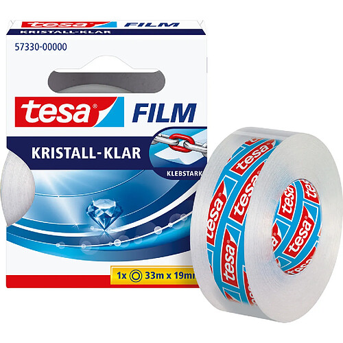 tesa Film Ruban adhésif, 19 mm x 33 m, transparent ()