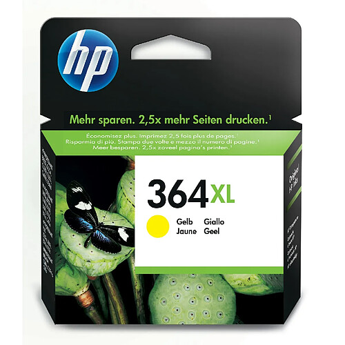 HP 364XL cartouche d'encre jaune grande capacité authentique