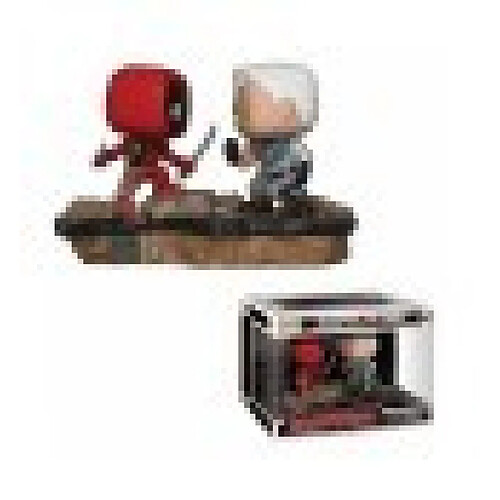 Funko Pop Marvel : Comic Moments - Deadpool Vs. Figurine de collection Cable, multicolore