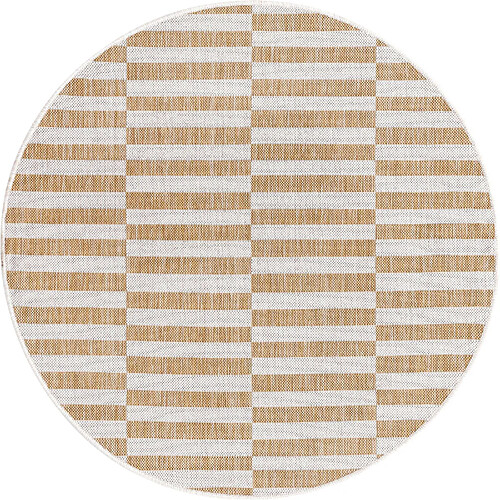 Hadorn Tapis d'Extérieur - 125x125 - Taupe - Tulum