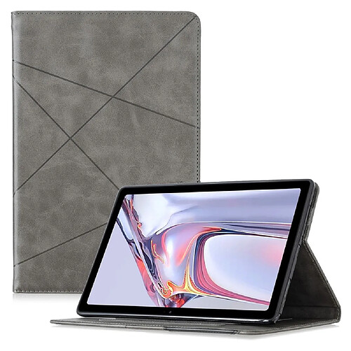 Etui en PU Conception de motifs géométriques gris pour votre Samsung Galaxy Tab A7 10.4 (2020)/T505/T500