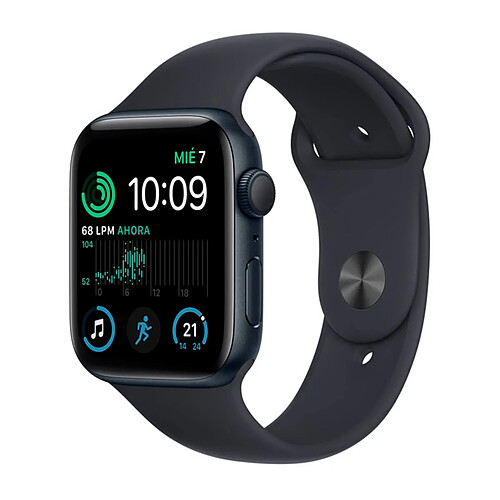 Apple Watch SE (2e génération) GPS 40 mm en Aluminium Noir (Midnight) et Bracelet Sport Noir (Midnight) · Reconditionné