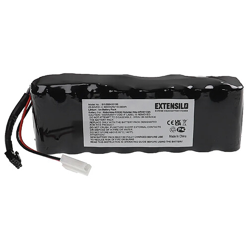 Vhbw EXTENSILO Batterie compatible avec Wolf Garten Robo Scooter 1800, 1000, 3000 robot tondeuse (6000mAh, 25,6V, Li-ion)