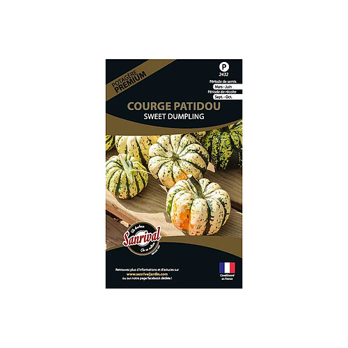 Sanrival Graines potagères premium Courge Patidou sweet dumpling