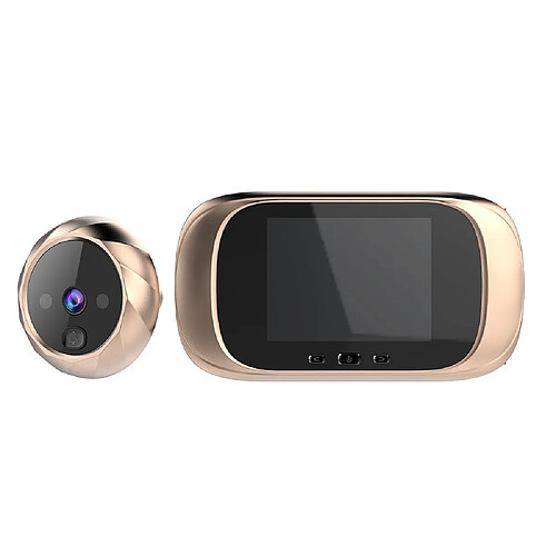 Wewoo Visiophone sans fil Interphone Portier vidéo Oeil de chat électronique intelligent DD1 avec écran LCD de 2,8 poucesvision nocturne infrarouge / sonnette de porte / caméra Or