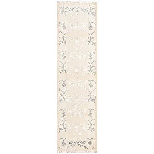 Vidal Tapis de couloir en laine 297x79 beige Darya