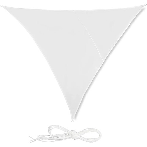 Helloshop26 Voile d'ombrage triangle 4 x 4 x 4 m blanc 13_0002938_2