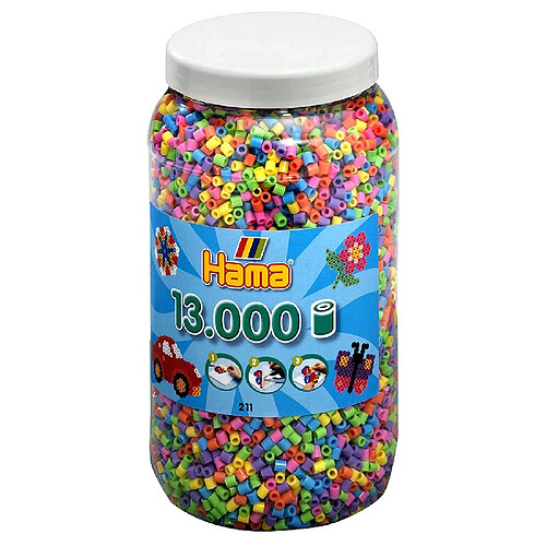 HAMA Pot de 13000 perles à repasser