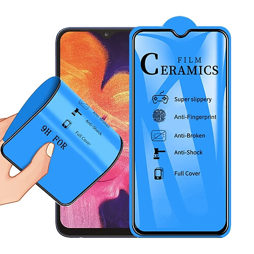 Wewoo Film de verre trempé céramique recouvert de colle pleine 2.5D pour Galaxy A10e