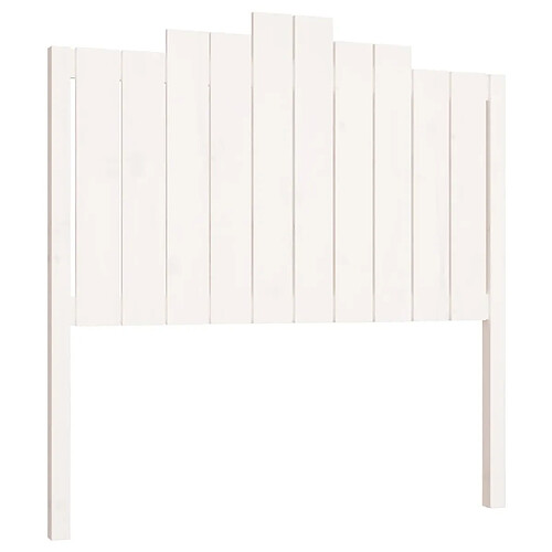 Maison Chic Tête de lit moderne pour chambre - Décoration de lit Blanc 106x4x110 cm Bois massif de pin -MN87617