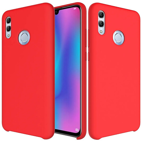 Wewoo Coque Étui de protection en silicone couleur unie Dropproof pour HuHonor 10 Lite (rouge)