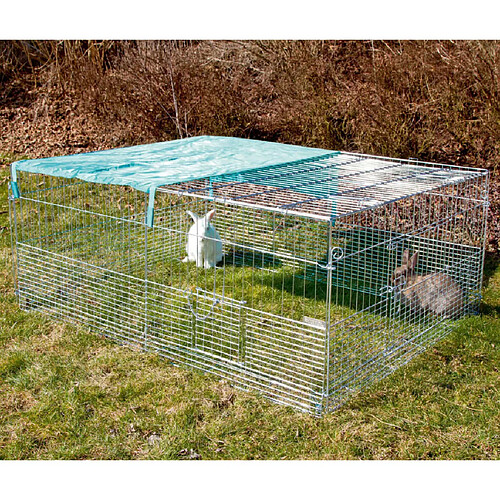 Kerbl Enclos pour petits animaux avec barrière de fuite 144x112x60 cm