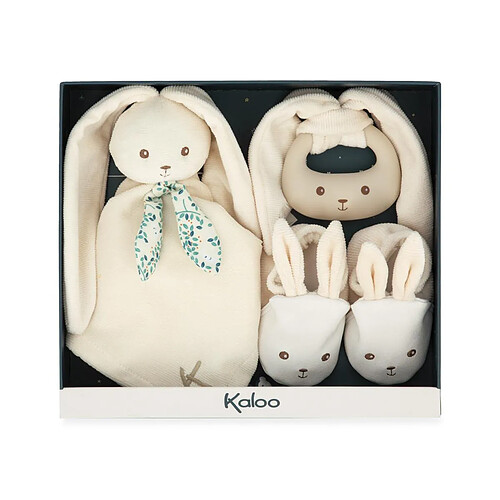 Kaloo coffret cadeau naissance Lapinou creme