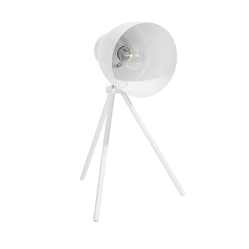 Beliani Lampe à poser TAMEGA Métal Blanc