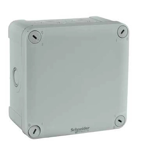 boite de dérivation - pré-défoncée - 105 x 105 x 55 - schneider electric enn05085