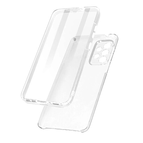 Avizar Coque Intégrale Samsung Galaxy A73 5G Avant Souple Arrière Rigide Transparent