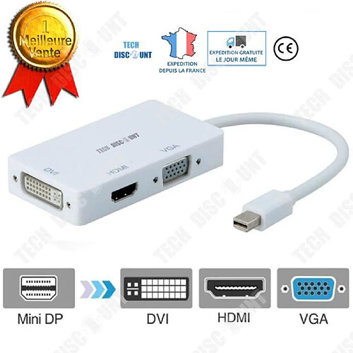 Tech Discount TD® Câble HDMI HD cordon ultra fil haut débit compatible ethernet audio branchement appareil électronique connecteur pratique nylon