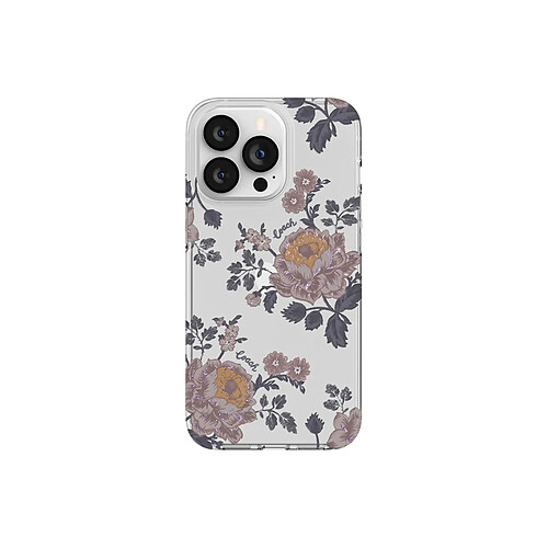 Coach Coque pour Apple iPhone 13 Pro Gamme Moody Imprimé Motif Floral Multicolore