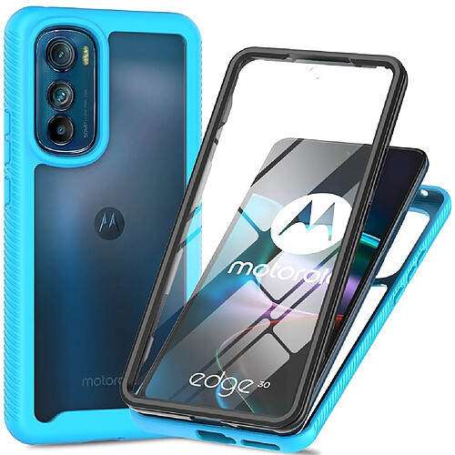 Coque en TPU anti-chute pour votre Motorola Edge 30 5G - bleu clair