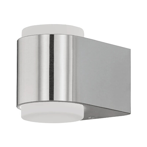 EGLO Applique extérieure rond Briones LED H9,5 cm IP44 - Inox