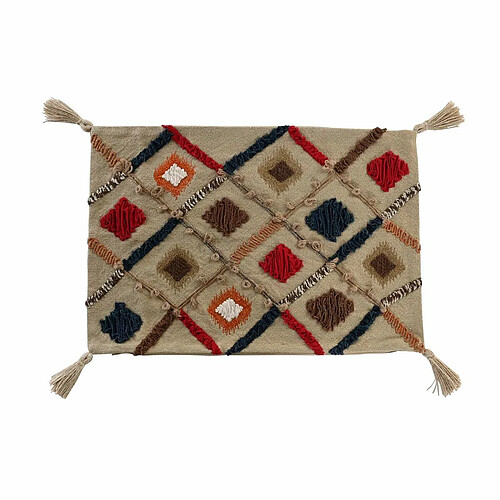 Housse de coussin DKD Home Decor 60 x 1 x 40 cm Multicouleur Frange