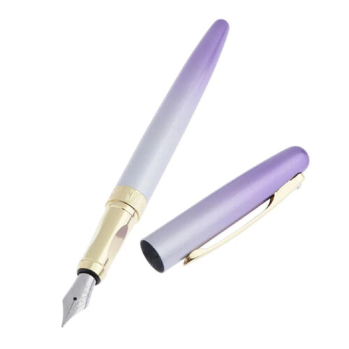 Couleur de dégradé Stylo à plume encre de plume Stylo à grosse pointe 0,5 mm de dégradé violet