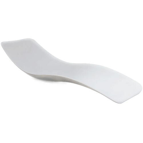 ICONIK INTERIOR Chaise longue de piscine design - Blanc mat - Hero Blanc