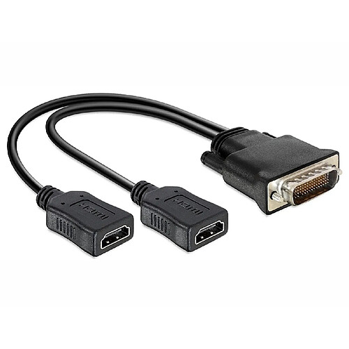 ADAPTATEUR DELOCK DMS-59 ST/2X HDMI 20 CM