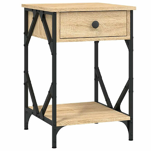 Maison Chic Table de chevet | Table de nuit chêne sonoma 40x42x60 cm bois d'ingénierie -GKD54027